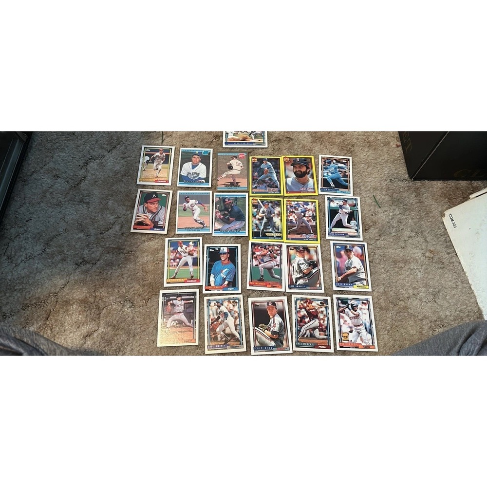 Baseball Card Lot 24pc 1991 1992 Topps Donruss Nolan Ryan Dale Murphy Vintage